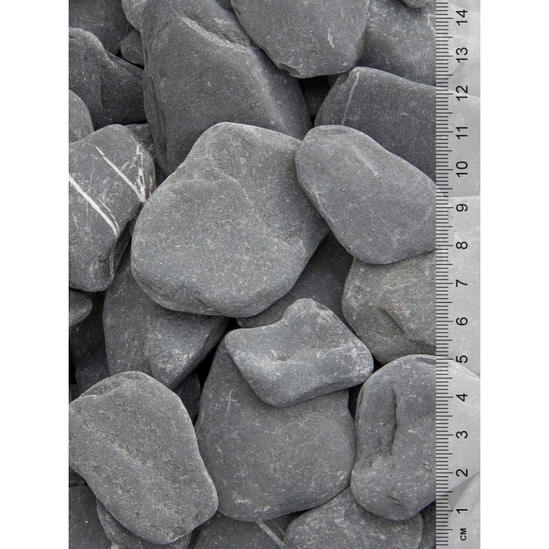 Flat Pebbles zwart      15-30        30-60 mm
